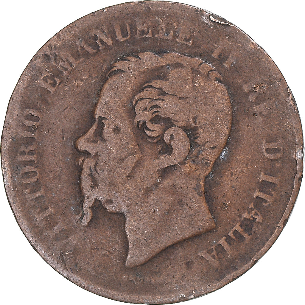 Moneda, Italia, 5 Centesimi, 1862