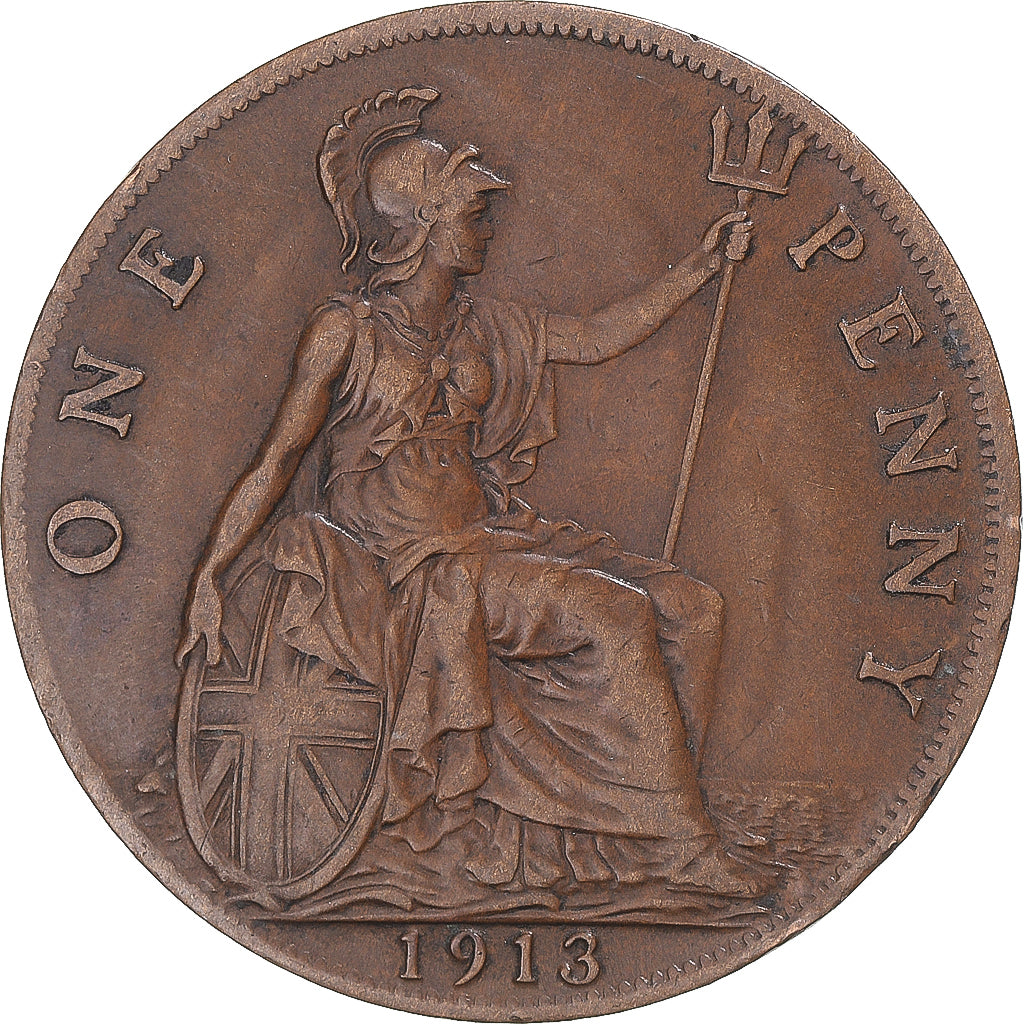 Coin, Great Britain, Penny, 1913
