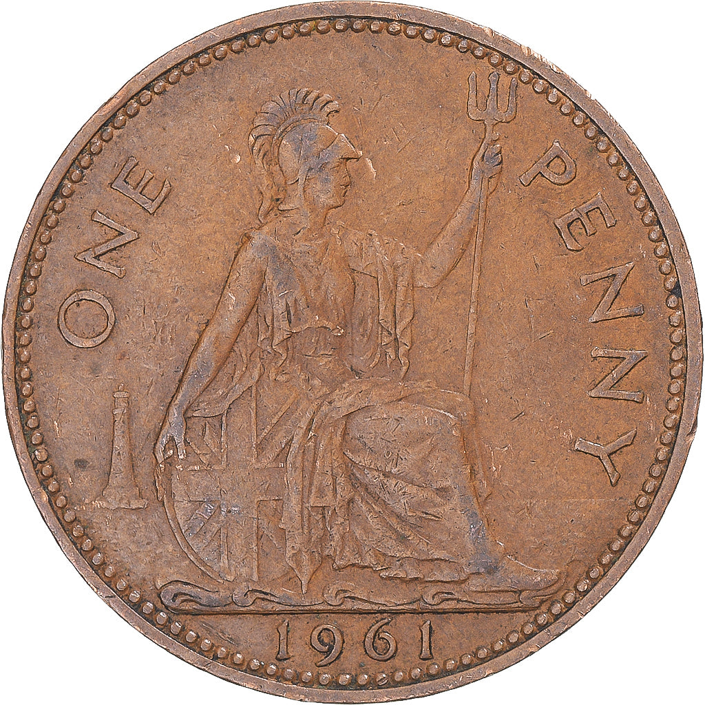 Moneta, Wielka Brytania, Penny, 1961
