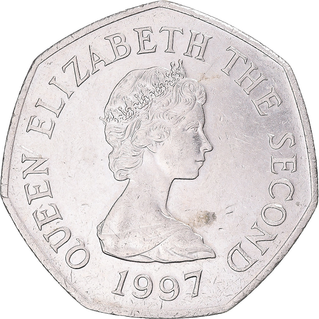 Münze, Jersey, 50 Pence, 1997