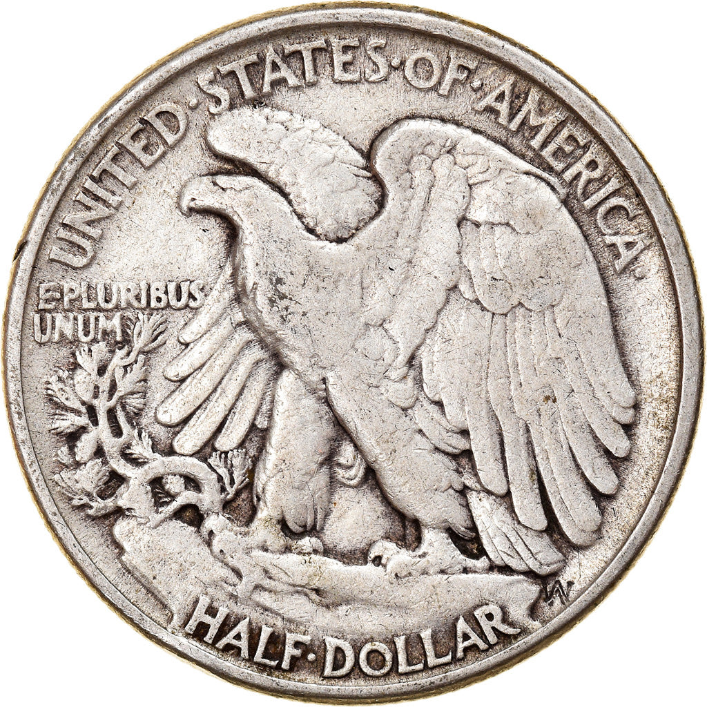 Coin, United States, Walking Liberty Half Dollar, Half Dollar, 1944, U.S. Mint