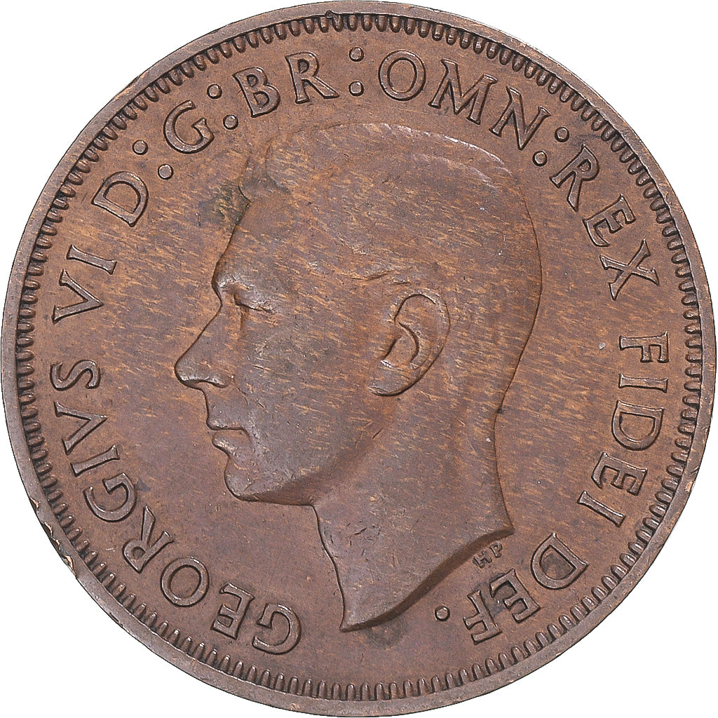 Monnaie, Grande-Bretagne, 1/2 Penny, 1952