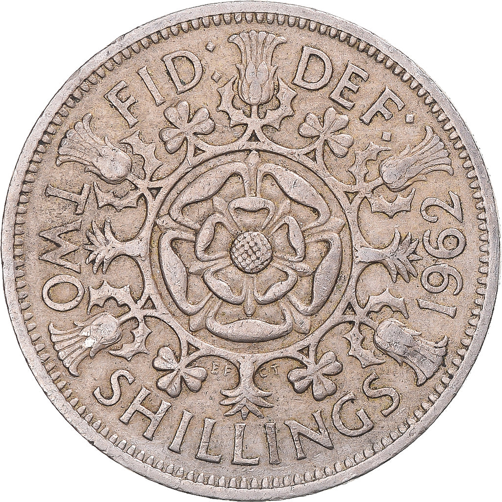Moneta, Wielka Brytania, Florin, Two Shillings, 1962