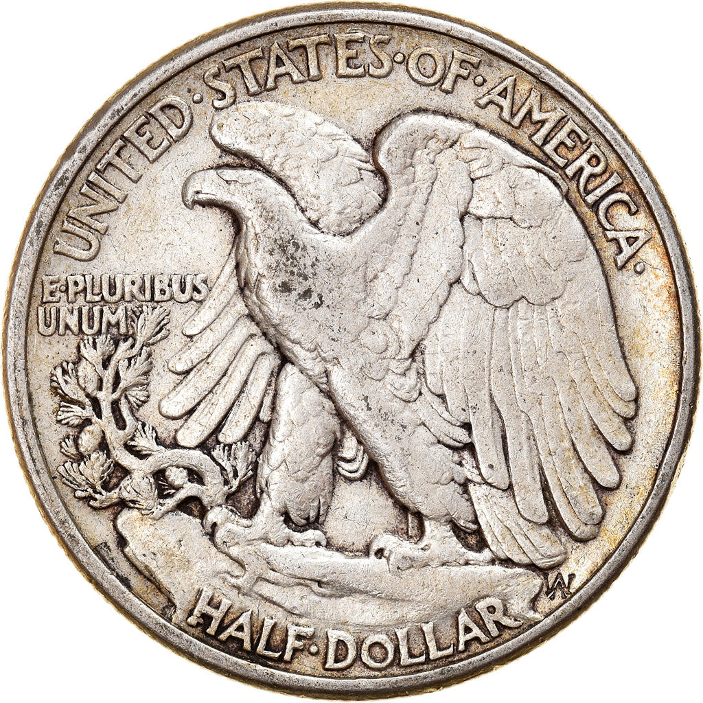 Coin, United States, Walking Liberty Half Dollar, Half Dollar, 1945, U.S. Mint