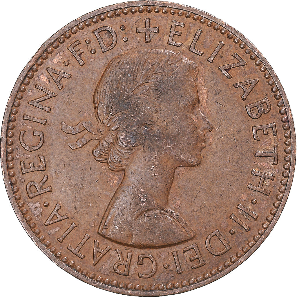 Monnaie, Grande-Bretagne, 1/2 Penny, 1960