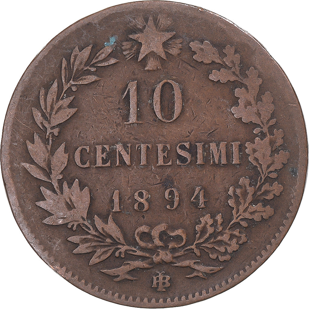 Monnaie, Italie, 10 Centesimi, 1894