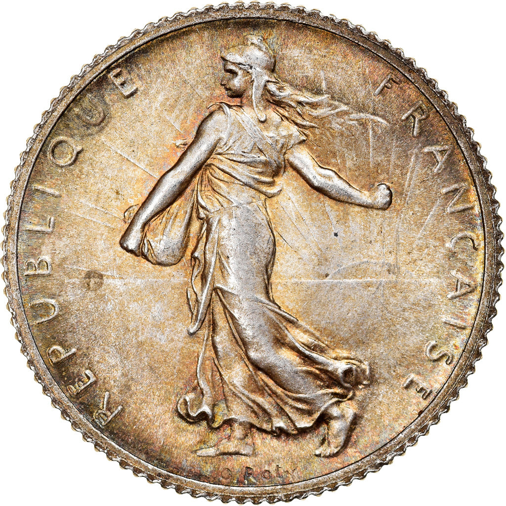 Münze, Frankreich, Semeuse, Franc, 1917, Paris, VZ+, Silber, KM:844.1