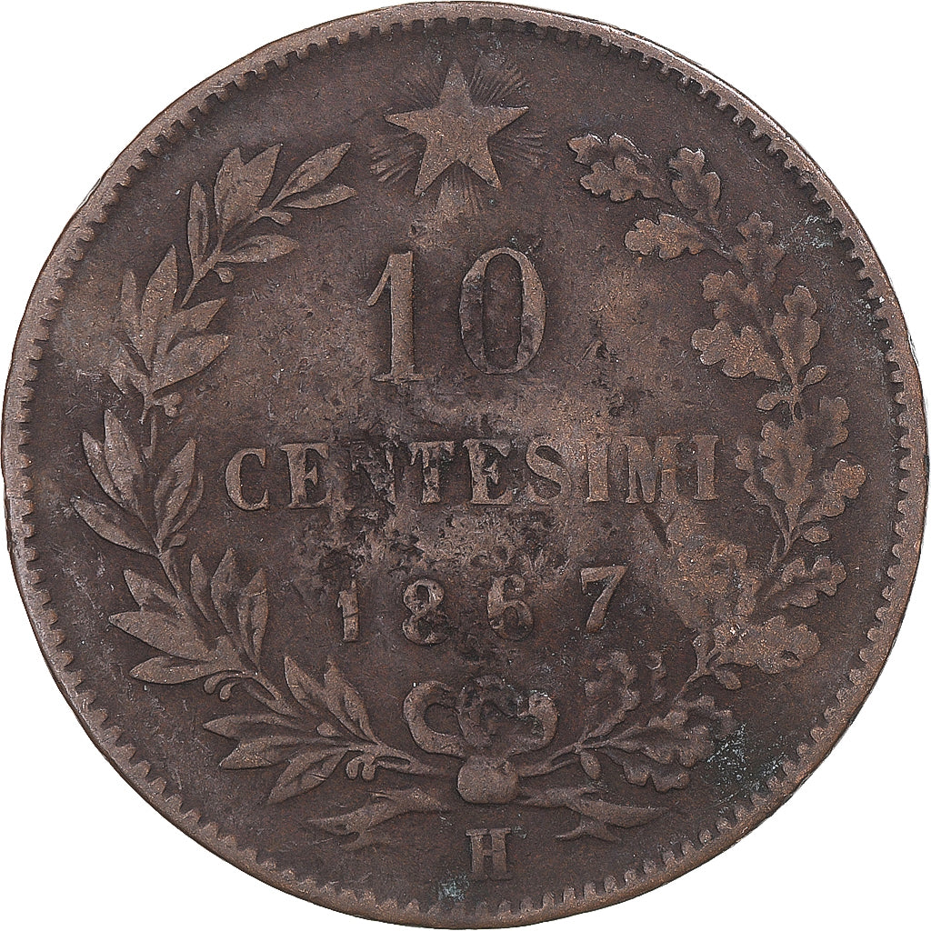 Münze, Italien, 10 Centesimi, 1867