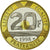 Moneta, Francia, Mont Saint Michel, 20 Francs, 1998, FDC, Tri-metallico