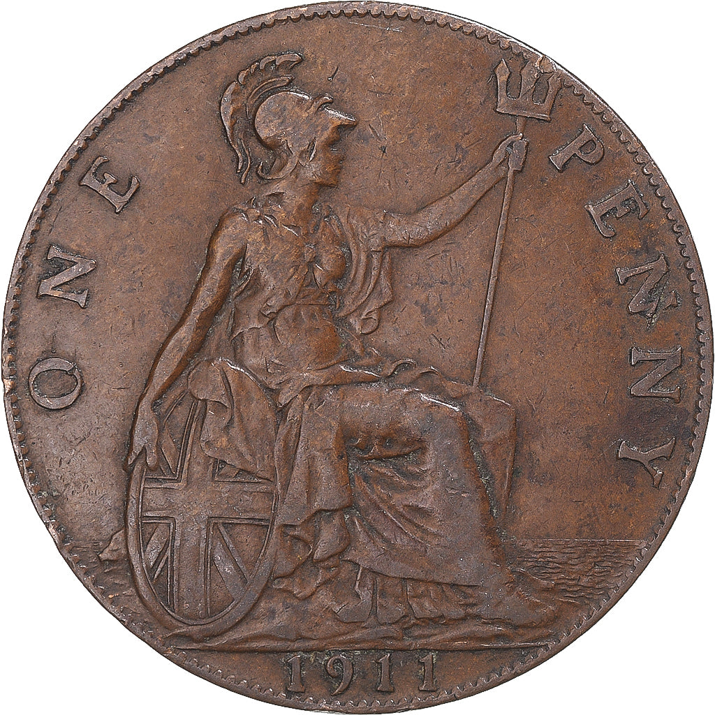 Münze, Großbritannien, Penny, 1911