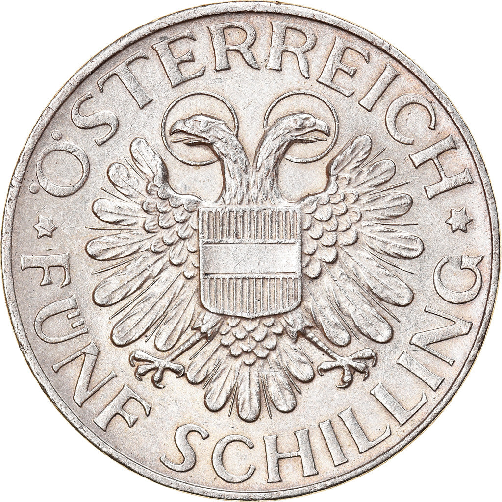 Coin, Austria, 5 Schilling, 1935, Vienne, AU(50-53), Silver, KM:2853