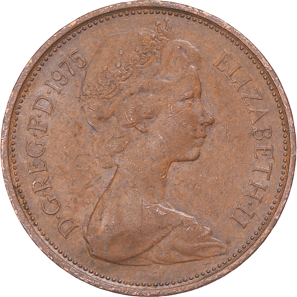 Moneta, Wielka Brytania, 2 New Pence, 1975