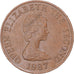 Monnaie, Jersey, 2 Pence, 1987