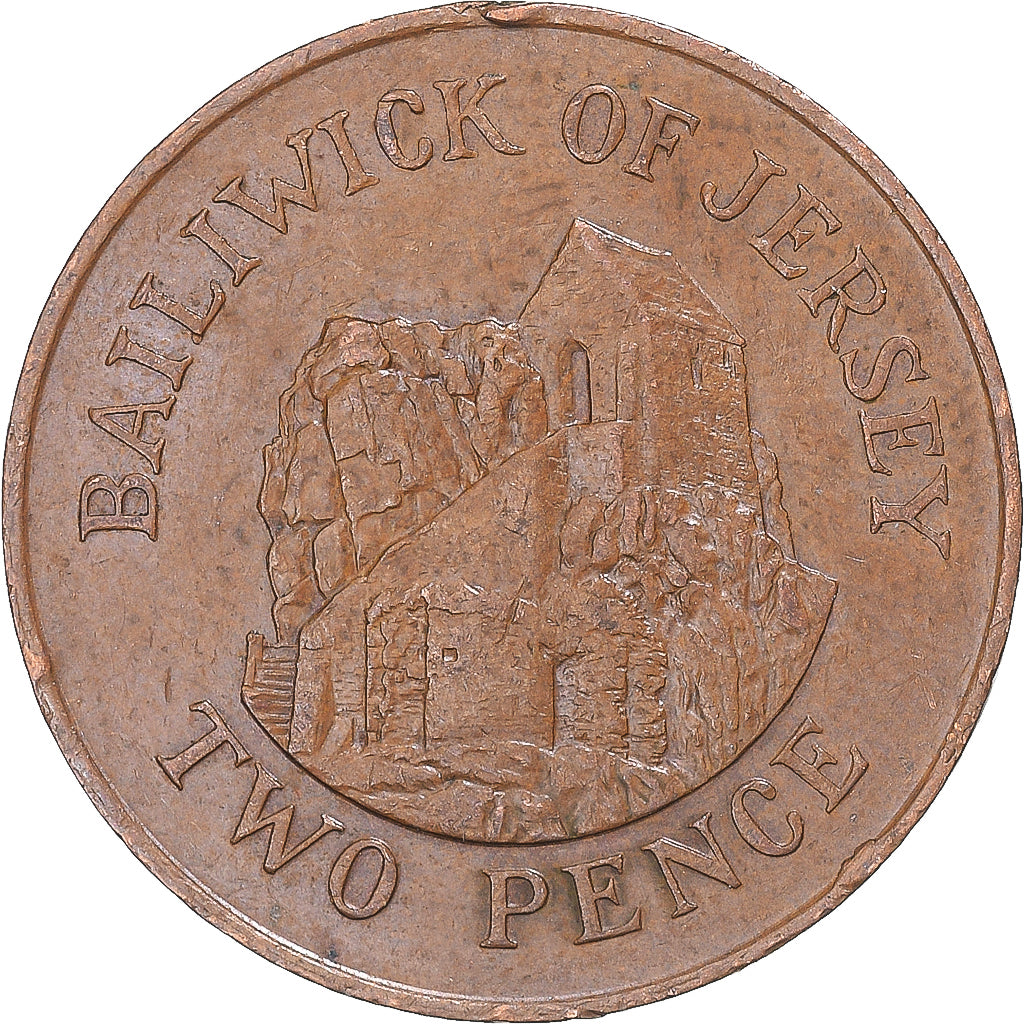 Moneda, Jersey, 2 Pence, 1987