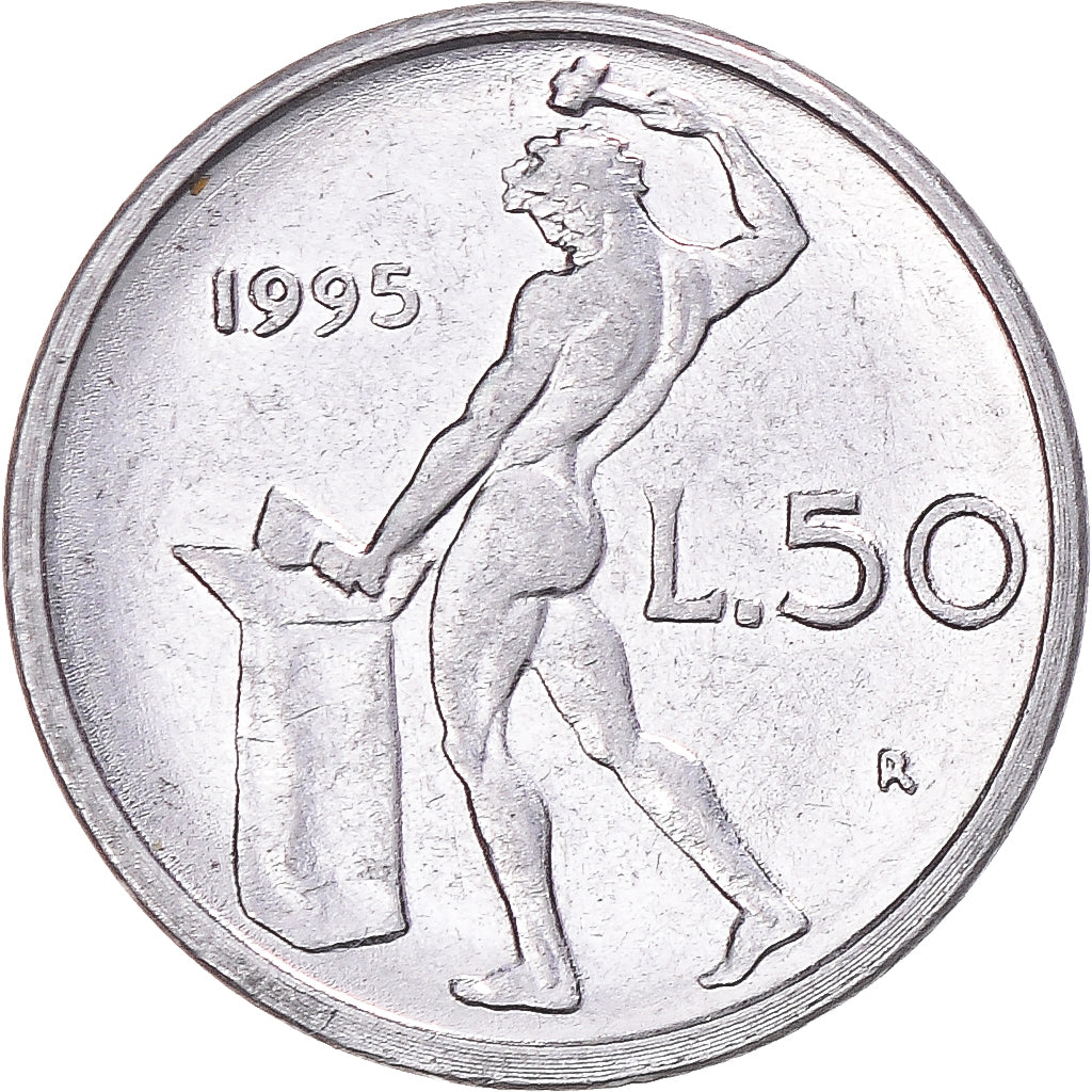 Moneda, Italia, 50 Lire, 1995