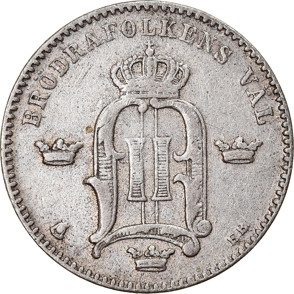 Coin, Sweden, Oscar II, 10 Öre, 1880, Eskilstuna, EF(40-45), Silver, KM:755