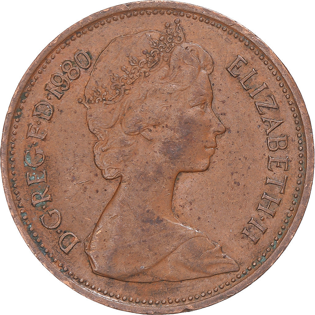 Coin, Great Britain, 2 New Pence, 1980