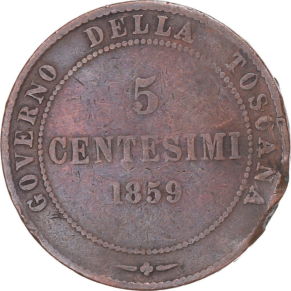 Munten, Italië, 5 Centesimi, 1859