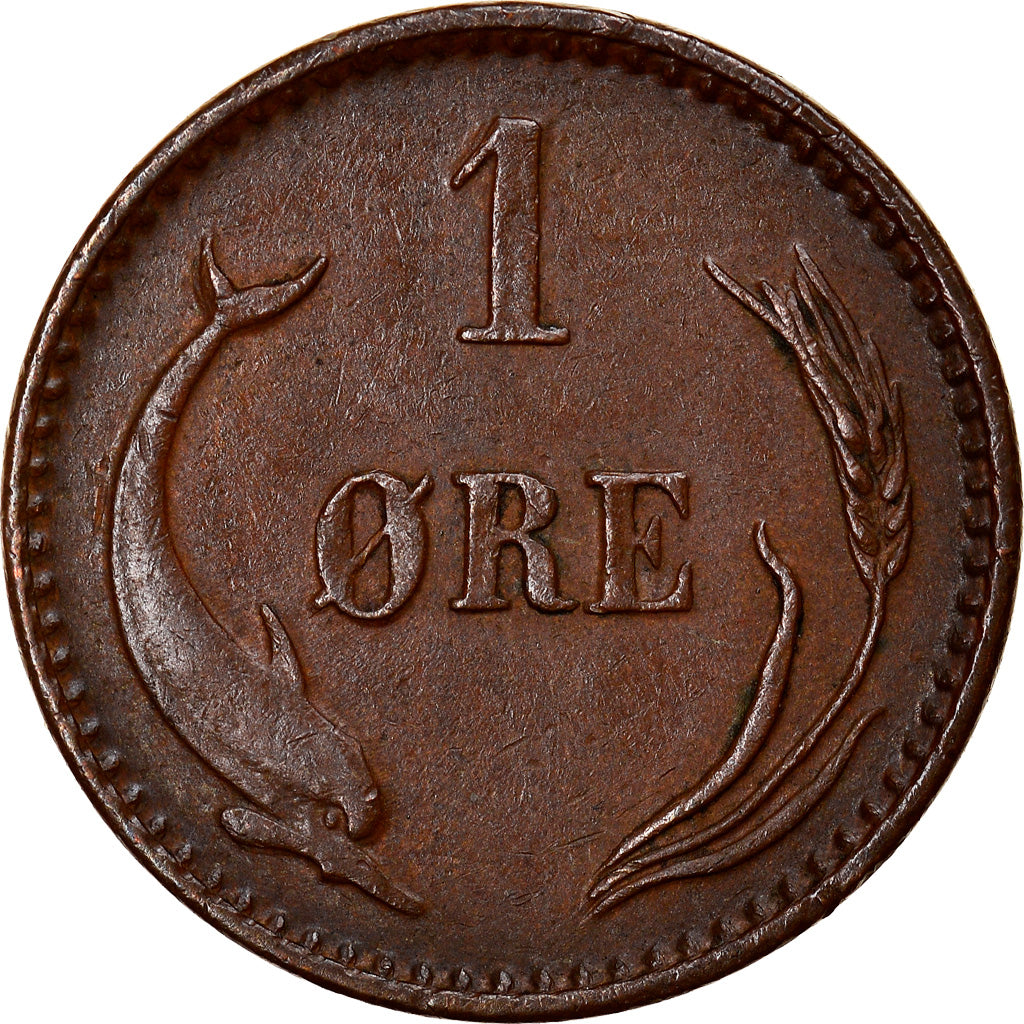 Coin, Denmark, Christian IX, Ore, 1888, Copenhagen, EF(40-45), Bronze, KM:792.1