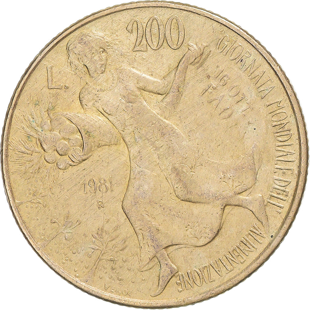 Munten, Italië, 200 Lire, 1981