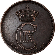Coin, Denmark, Christian IX, 5 Öre, 1904, Copenhagen, EF(40-45), Bronze