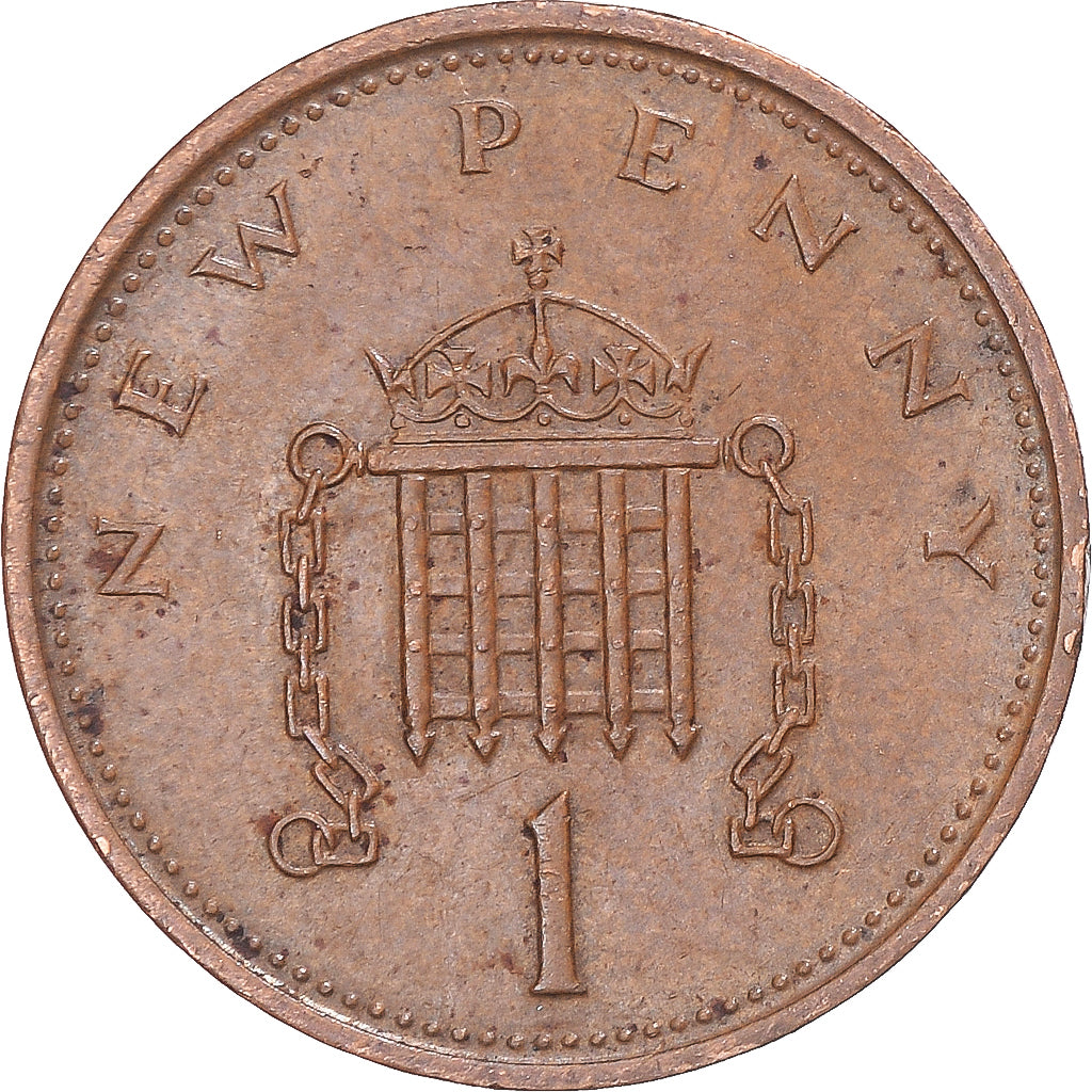 Moeda, Grã-Bretanha, New Penny, 1975