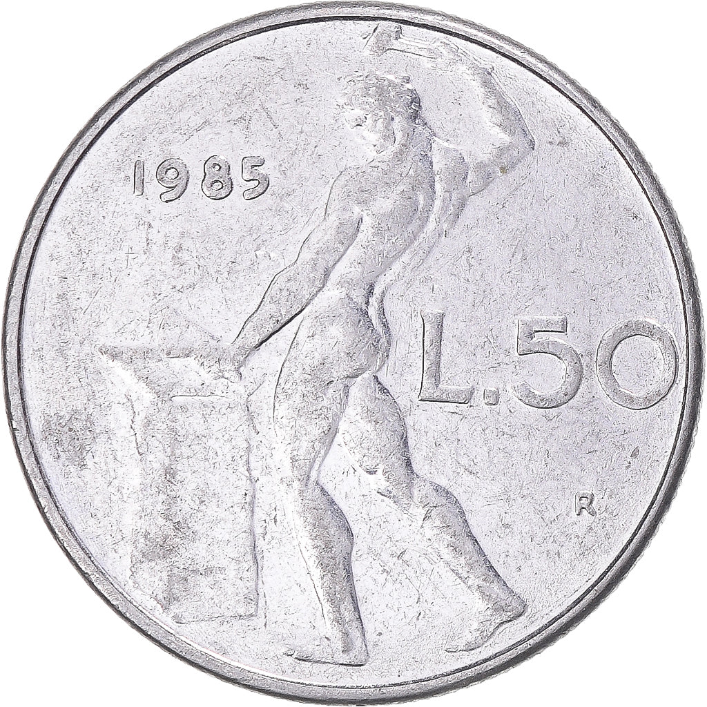 Moneda, Italia, 50 Lire, 1985