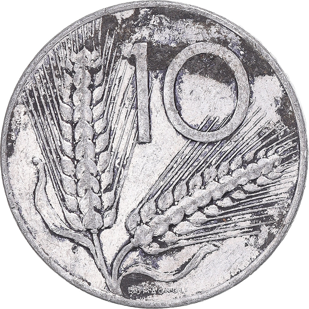Moneda, Italia, 10 Lire, 1975