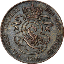 Coin, Belgium, Leopold I, 2 Centimes, 1861, Brussels, EF(40-45), Copper, KM:4.2