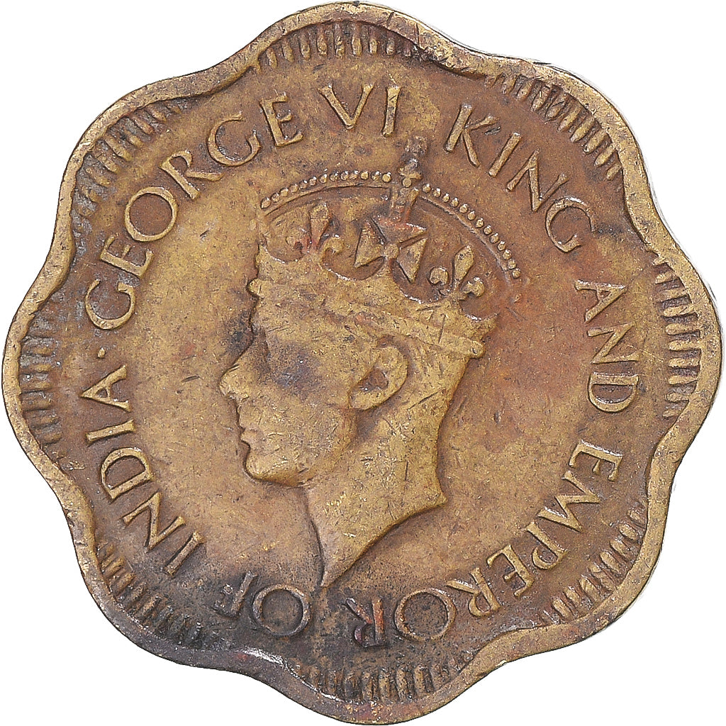 Munten, Ceylon, 10 Cents, 1944