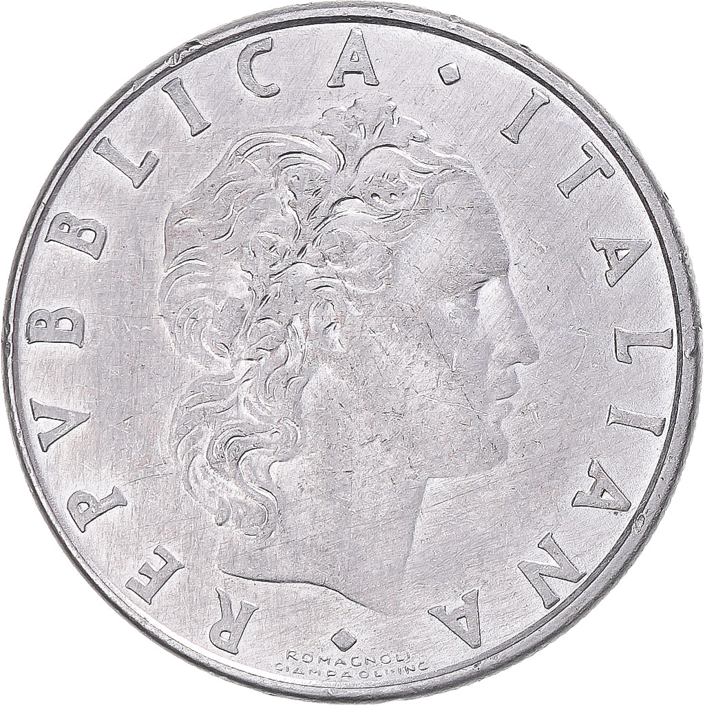 Münze, Italien, 50 Lire, 1988