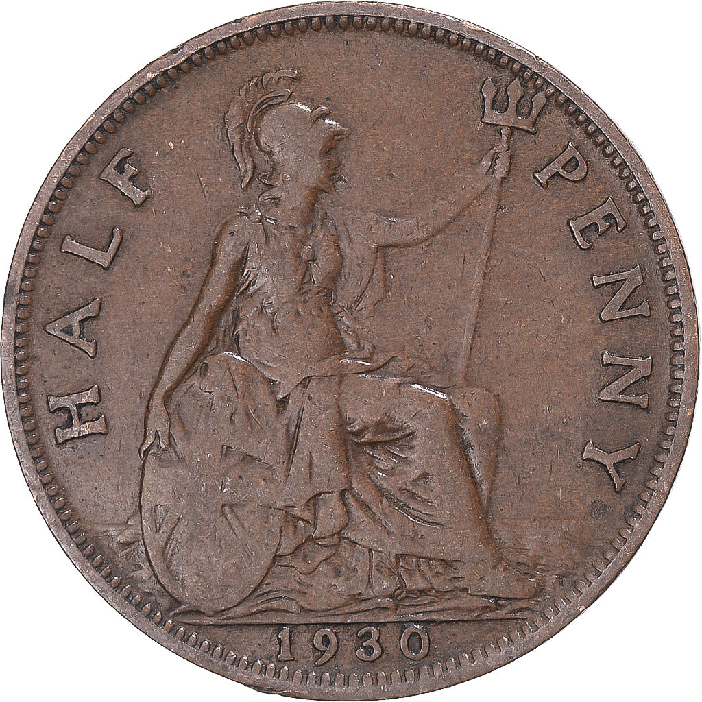 Moneta, Wielka Brytania, 1/2 Penny, 1930