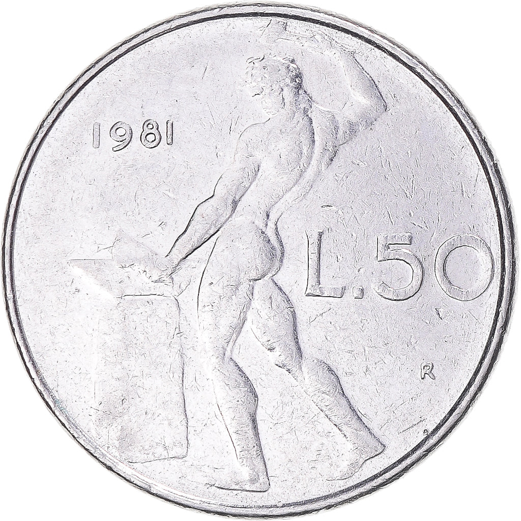 Moneda, Italia, 50 Lire, 1981