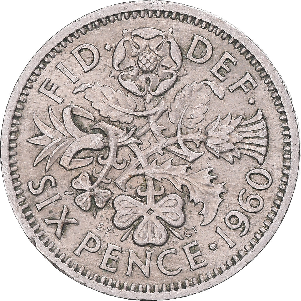 Moneta, Gran Bretagna, 6 Pence, 1960