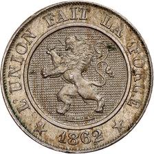 Moneda, Bélgica, Leopold I, 10 Centimes, 1862, Brussels, MBC, Cobre - níquel