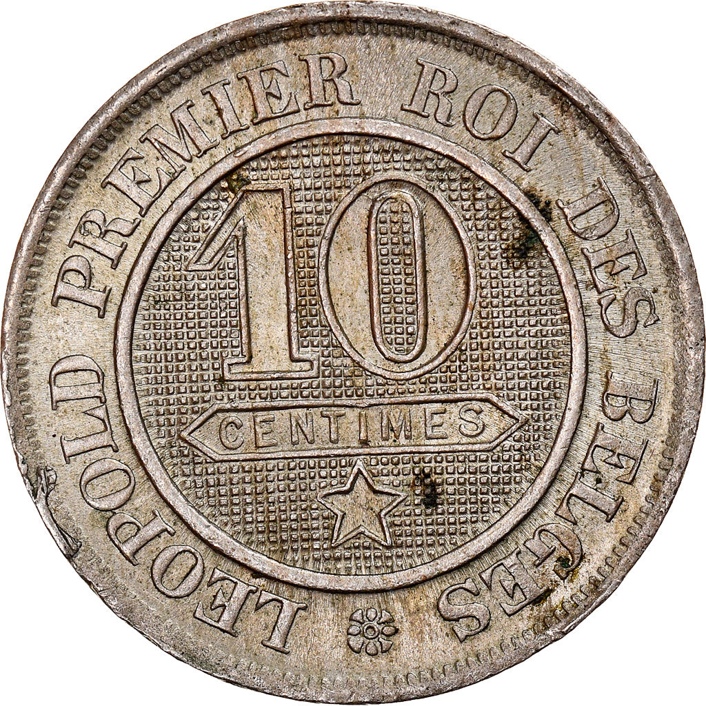 Coin, Belgium, Leopold I, 10 Centimes, 1862, Brussels, EF(40-45), Copper-nickel