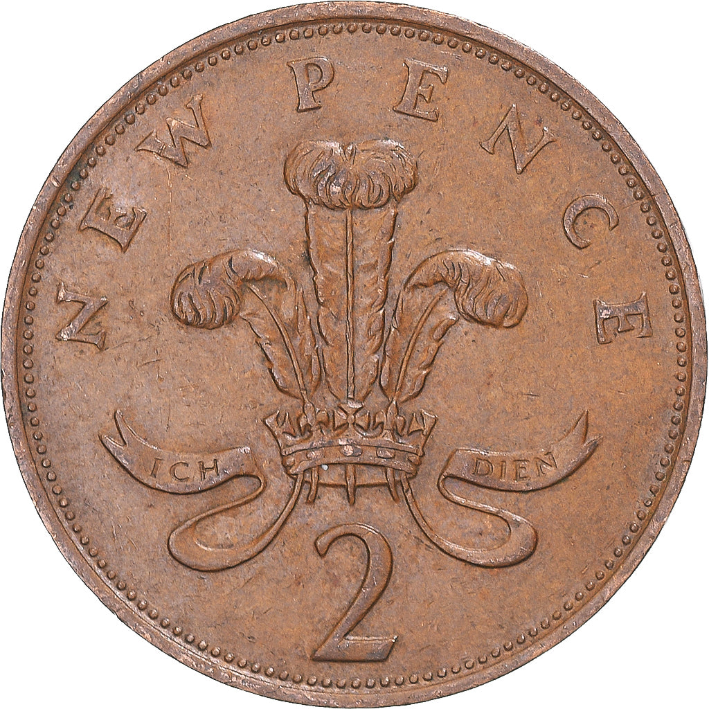 Münze, Großbritannien, 2 New Pence, 1976