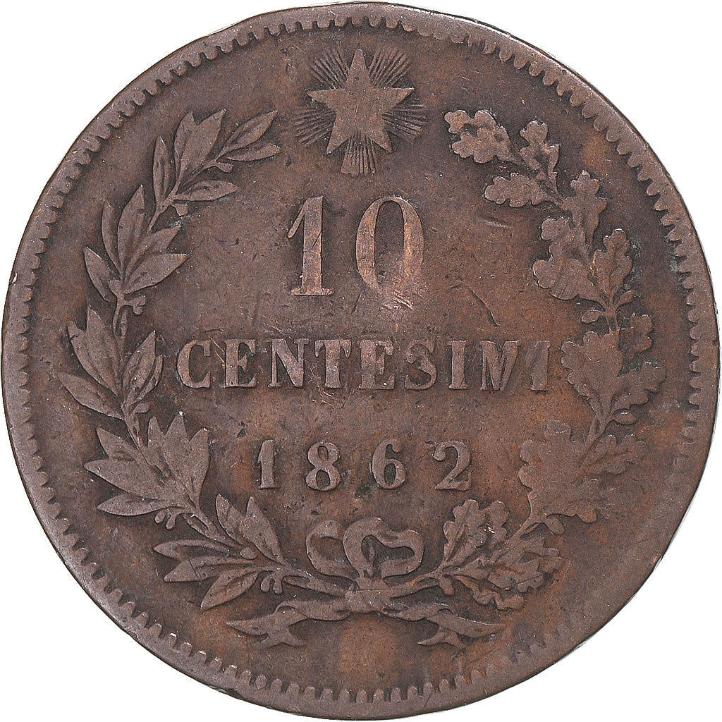 Münze, Italien, 10 Centesimi, 1862