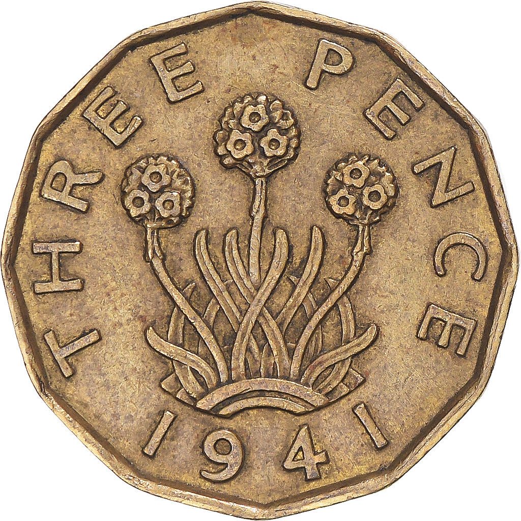 Monnaie, Grande-Bretagne, 3 Pence, 1941