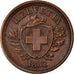 Coin, Switzerland, Rappen, 1882, Bern, EF(40-45), Bronze, KM:3.1