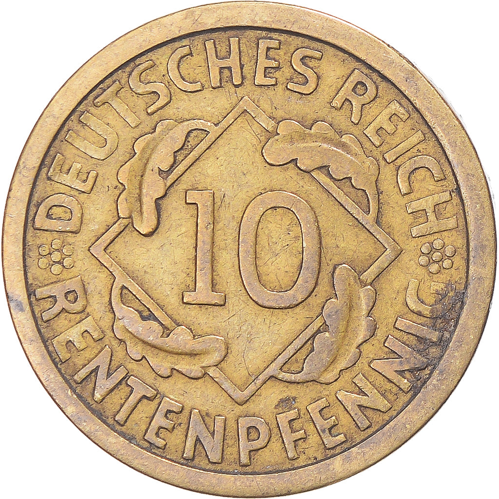 Munten, Duitsland, 10 Rentenpfennig, 1924