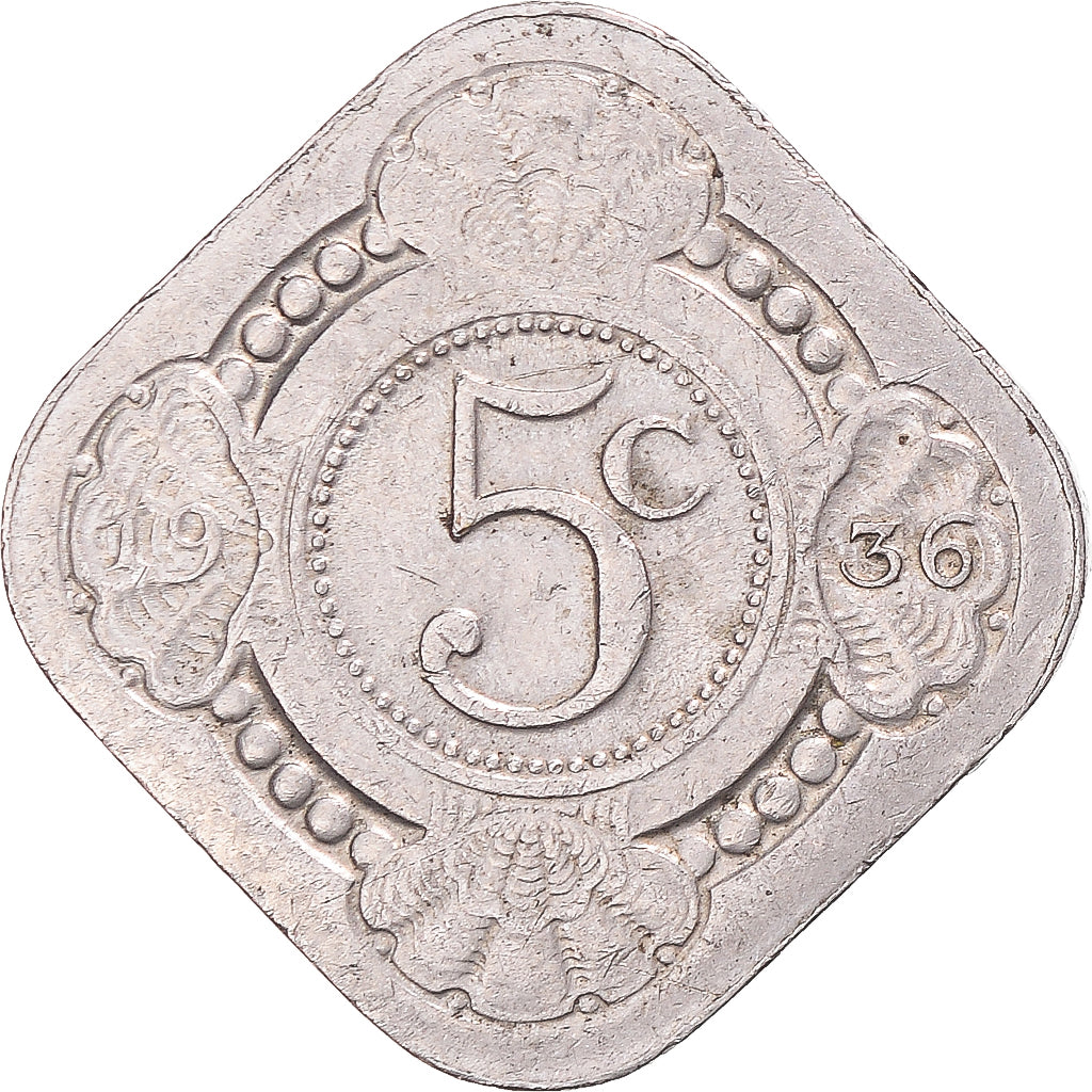 Münze, Niederlande, 5 Cents, 1936