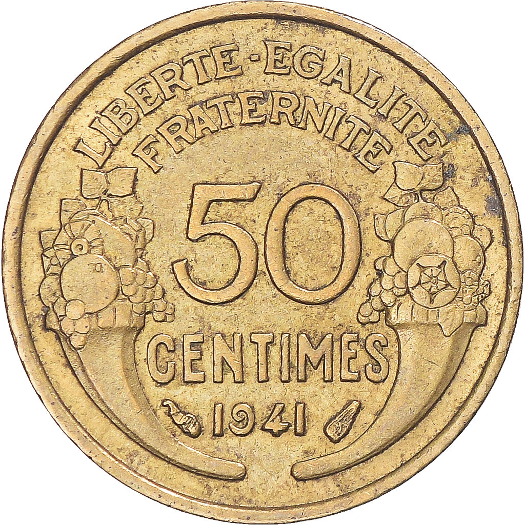 Munten, Frankrijk, 50 Centimes, 1941