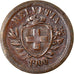 Coin, Switzerland, Rappen, 1900, Bern, EF(40-45), Bronze, KM:3.1