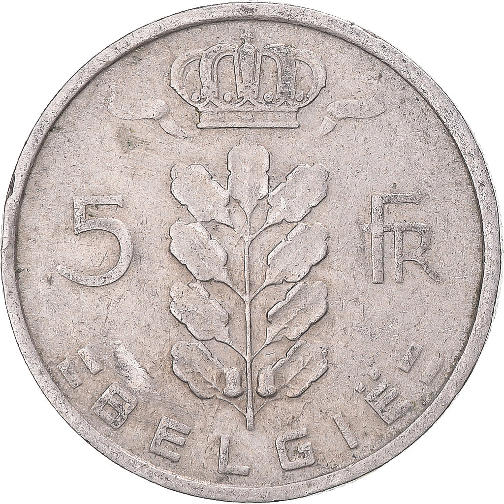 Munten, België, 5 Francs, 5 Frank, 1948