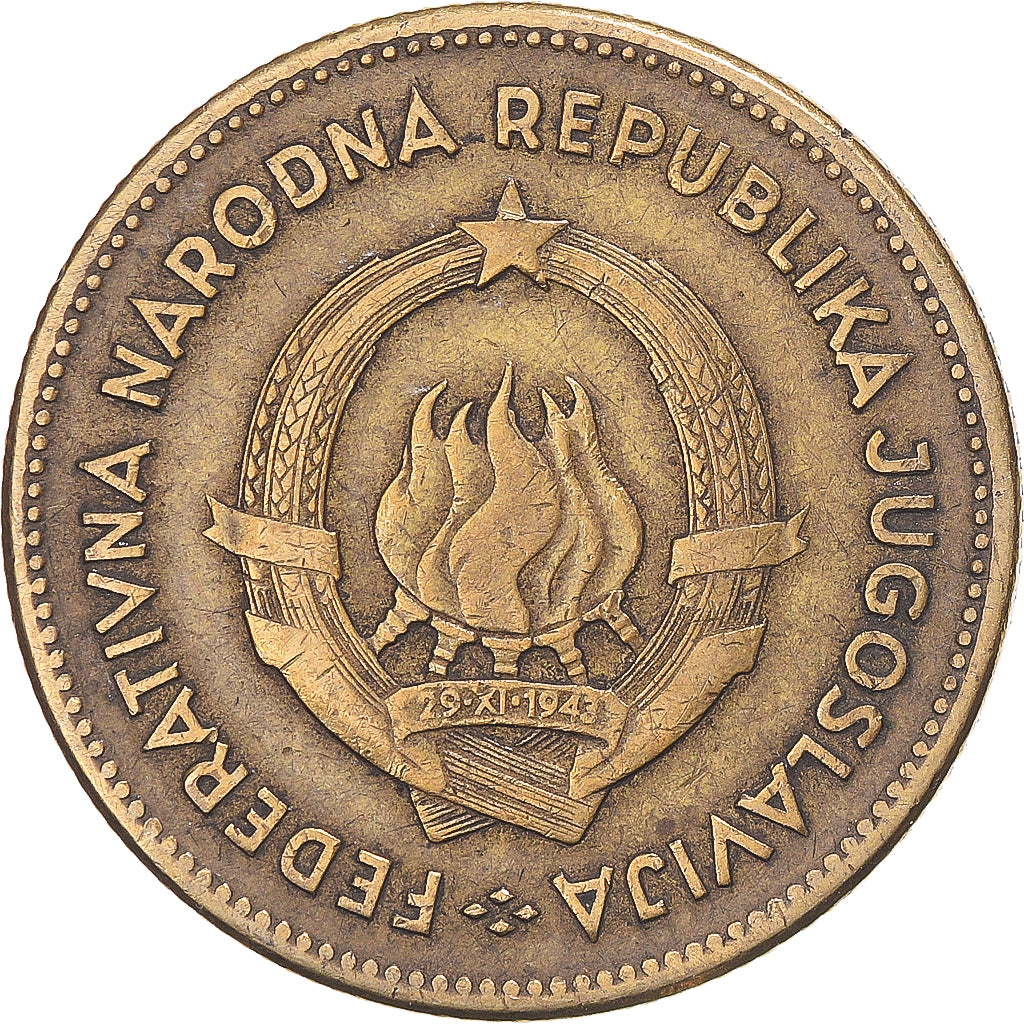 Monnaie, Yougoslavie, 50 Dinara, 1955