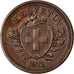 Moneda, Suiza, Rappen, 1912, Bern, MBC, Bronce, KM:3.2