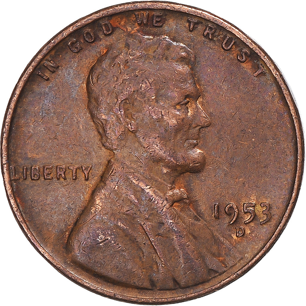 Moeda, Estados Unidos da América, Cent, 1953