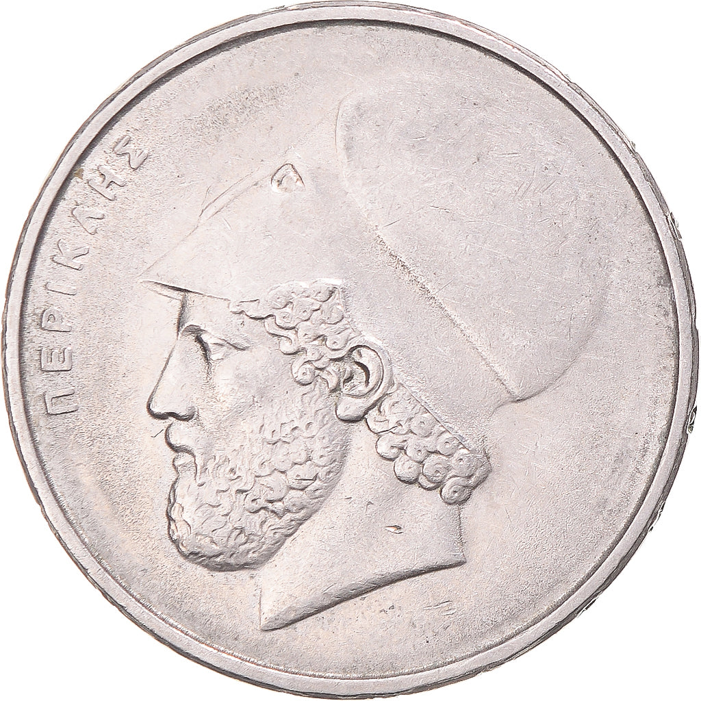 Moneta, Grecia, 20 Drachmes, 1986