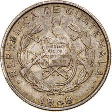 Monnaie, Guatemala, 1/4 Quetzal, 1948, TTB, Argent, KM:243.2